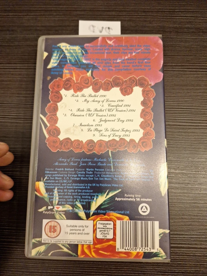 Army of Lovers – Videovaganza 1990-1993 (VHS)🐿️ - Bild 2 von 2