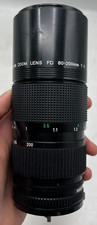 Canon Zoom 80-200mm F4 FD Mount Lens For SLR/Mirrorless Cameras