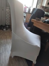 X40 White Wedding Chair Covers Stretch Spandex Banquet Event