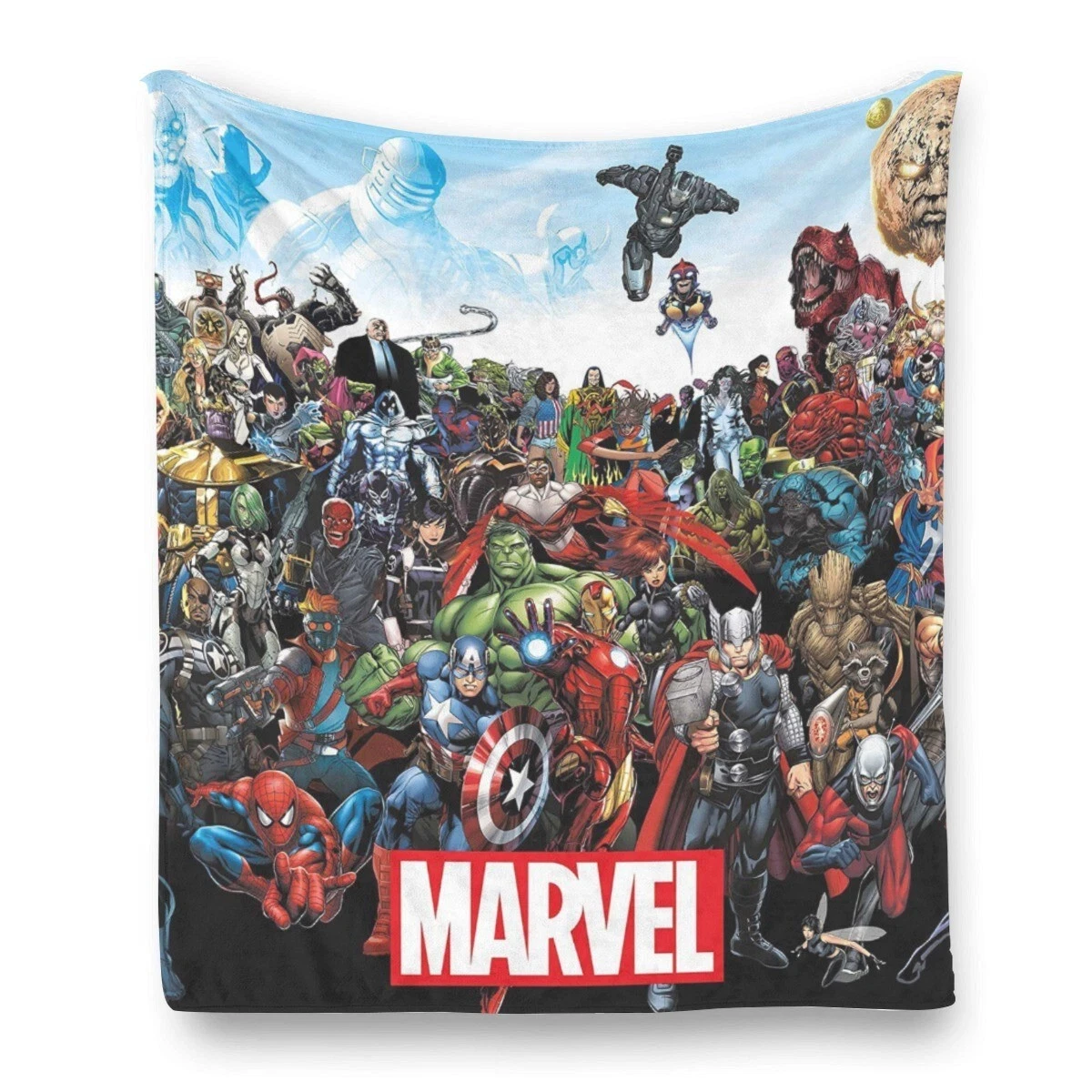 Marvel Comics Super Heroes Soft Warm Printing Fleece Blanket