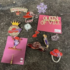 Red Hat Lady Society Starter Kit Mixed Lot Costume Jewelry  Pendants