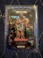 Jaelyn Brown 2024 WNBA Panini Monopoly /10 Millionaire Shimmer Rookie RC