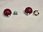 Vtg 1999 Burger King Toy Nintendo Pokemon Ball Squirtle Squirter Snorlax Figures