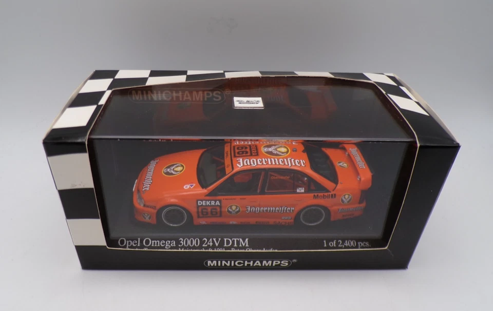 MINICHAMPS 400 914466 OPEL OMEGA 3000 24V PETER OBEMDORFER DTM 1991 COMO NUEVO EN CAJA. Foto 2 de 4