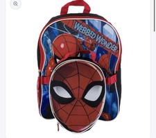 Marvel Spider-Man Webbed Wonder Boys Medium Polyester Zip Backpack Pockets