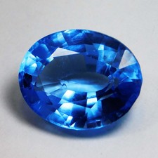 CERTIFIED 23 Ct FLAWLESS NATURAL UNHEATED COBALT BLUE SPINEL PERFECT GEMSTONE