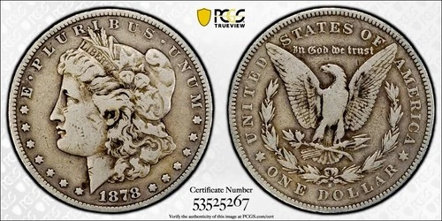1878 S Morgan dollar PCGS F Details VAM 60 Long Nock  TOP 💯 Long Arrow