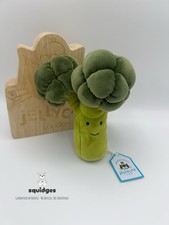 BNWT! 100% Genuine RETIRED Jellycat Vivacious Broccoli & Hangtag Protector