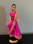 Vintage 1995 Mattel Dolls Of The World Collection Indian Barbie Doll With Stand