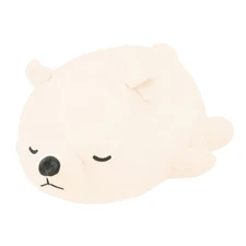 Ribuhaato Bolster Cushion Polyester Marshmallow Animal Polar Bear Lucky (Total L
