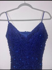 Royal Blue Custom Dress With Shoes