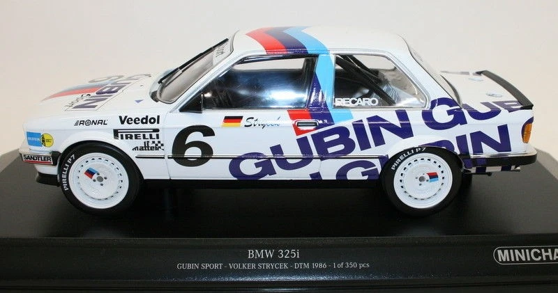 Minichamps 1/18 Scale 155 862606 - 1986 BMW 325i Gubin Sport Volker Strycek - Image 3 of 4