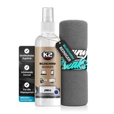 K2 Innenraum-Set LCD Cleaner Glasreiniger Set + Premium Mikrofasertuch 350GSM