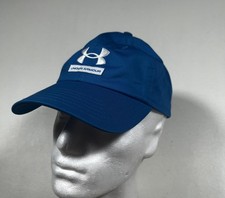 Under Armour Hat Cap Strap Back Mens One Size Blue Baseball Running Sports