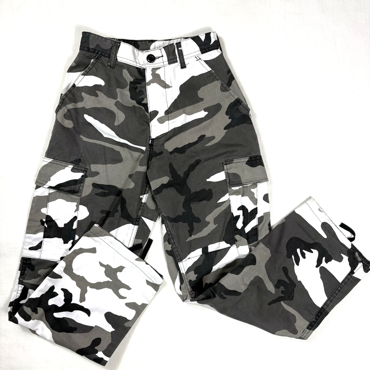 Leg Cargo Grey And White Camo Pants TJAZFJPA Cargo Camo Pants