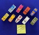 VINTAGE 1970’s MATCHBOX  ROLOMATICS DIE CAST CARS LOT OF 9 CARS MADE IN ENGLAND