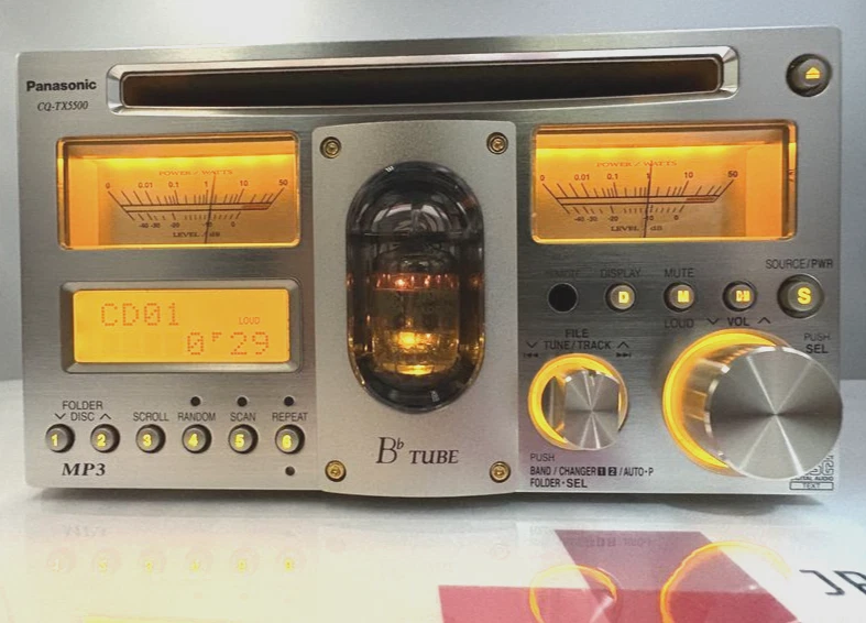 Panasonic Cq-tx5500d Vacuum Tube Car Audio CD Player for sale