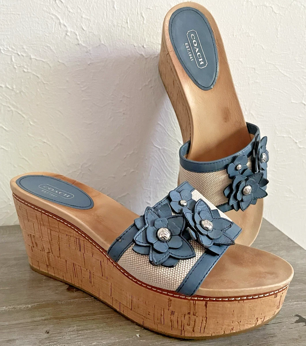 Coach Slide Floral Sandals for Women for sale | eBay