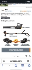 The Worx Combo Pack Trimmer And Leaf Blower