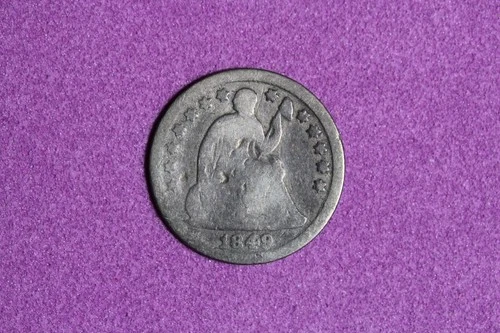 Estate Find 1849 - Seated Liberty Half Dime!!  #K59390