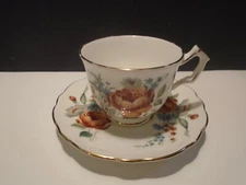 Aynsley Teacup and Saucer Roses Fine English Bone China England