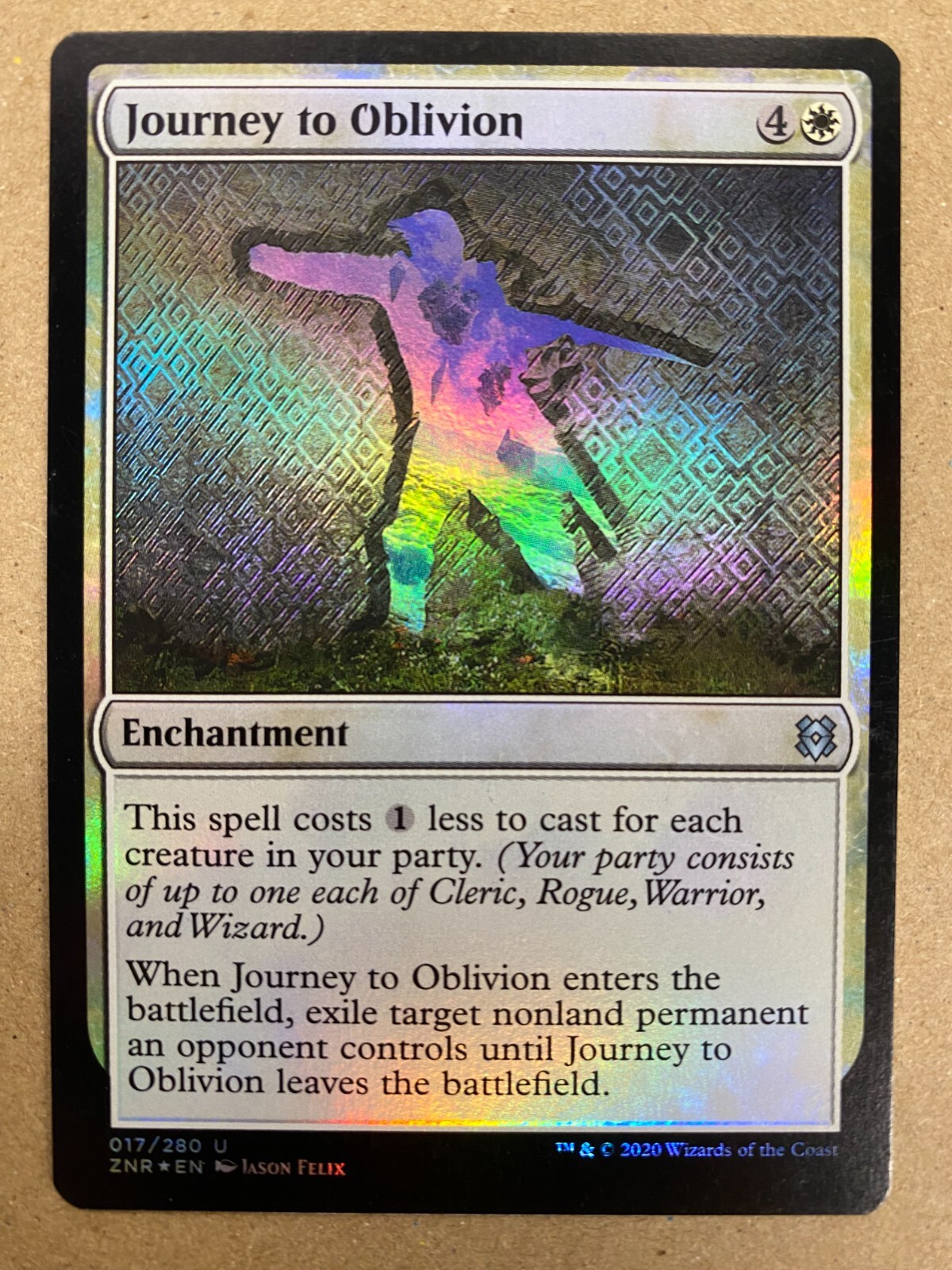 MTG 1x FOIL Journey to Oblivion Zendikar Rising Magic the Gathering Card x1 NM