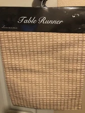 New With Tags Vatican Homes Table runner Cotton  14x72 Inches