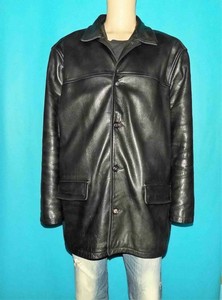 Abrigo Chevignon de Cuero Negro Forrado Algodón Y Vortex Talla XXXL | eBay