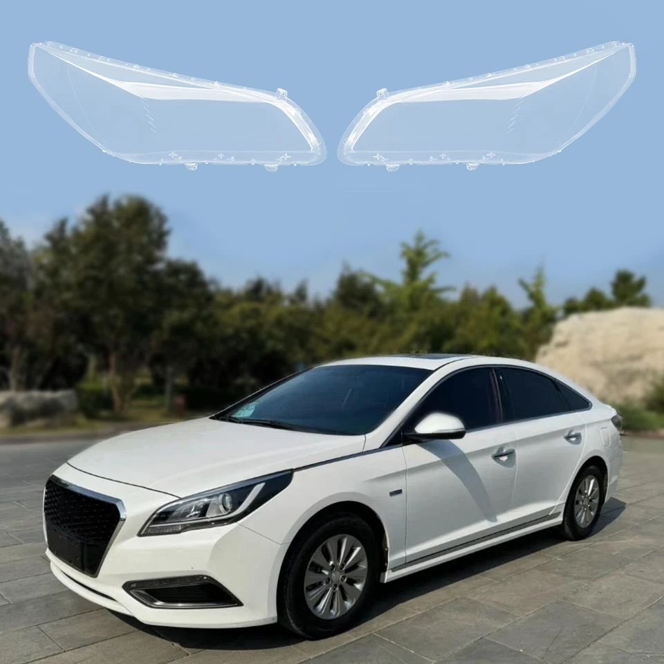 ¿Para 2015-2017?Cubiertas de lentes de faros laterales izquierdo y derecho Hyundai Sonata Foto 3 de 4