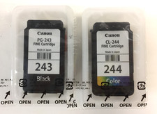 NEW Sealed Genuine Canon PG-243 Black CL-244 Color Ink Cartridge 2 pack PIXMA TS