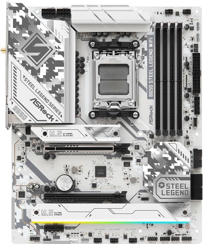 (中古) ASRock B650 STEEL LEGEND WiFi 中古】ASRock B650 Steel Legend WiFi B650/AM5/ATX【ECセンター】保証