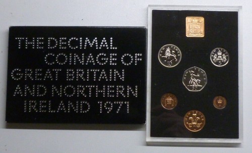UK Official Royal Mint Proof Coin Year sets 1971 - 1982 Flat Pack type see menu - Picture 2 of 25