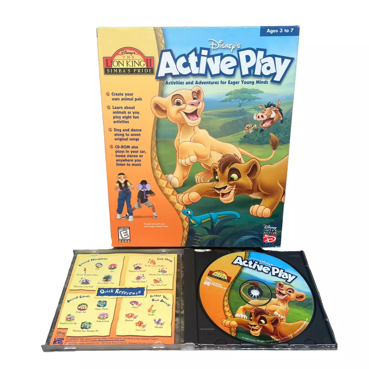 Disney Classic Action Collection of 3 PC Computer Video Games; CD ROM