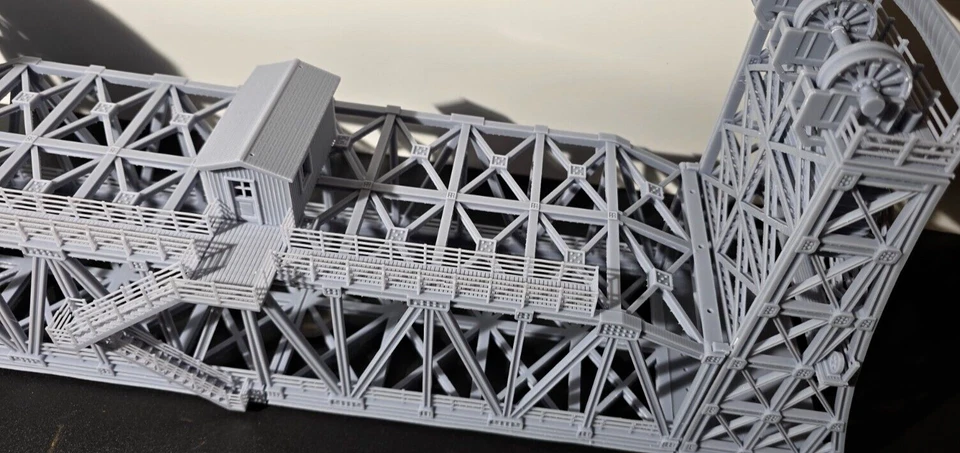 Puente elevador escala HO doble vía 1:87 Foto 4 de 4