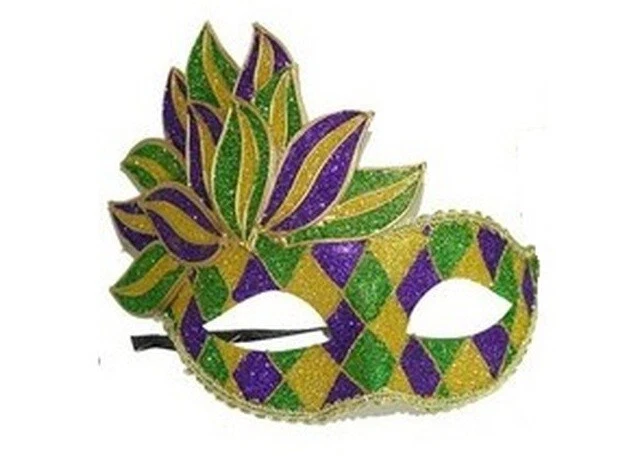 Masquerade Mardi Gras Parties Events Masks Unisex Hand Painted Wear or Display - Image 3 of 4
