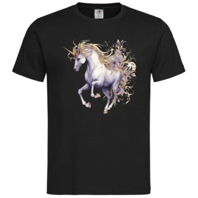T-Shirt Einhorn Fabelwesen Pferd Märchen Unicorn Kuscheltier Traumland 402458s