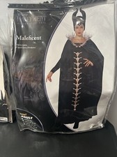 Maleficent Costume Women's Size L 12-14 Dress Cape Headpiece Spirit Halloween