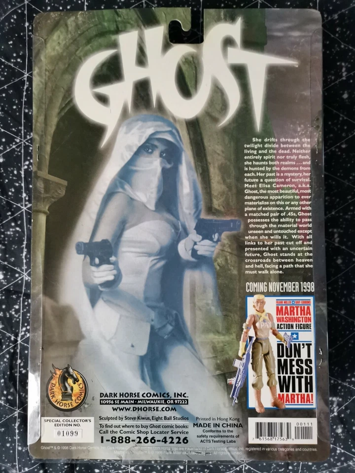 Figura de acción fantasma con cómic fantasma Dark Horse cómics coleccionista nuevo en stock 1998 Foto 2 de 2