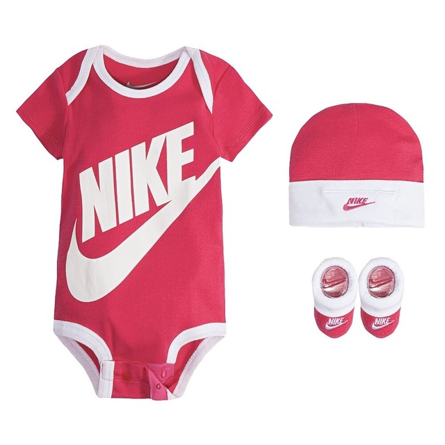 pink nike baby outfit