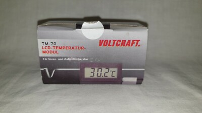VOLTCRAFT TM-70 Digitales Einbaumessgerät LCD-Temperaturmodul TM-70