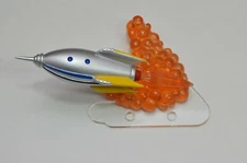 TWILIGHT ZONE PINBALL  ROCKET SHIP ORANGE BASE [pinball flipper machine mod]