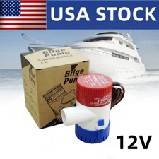 1100 GPH 12V Marine Boat Bilge Water Pump Submersible for Yacht RV SPA Pool NEW