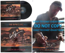 Don Barnes Signed 38 Special Tour De Force Album COA Proof Autographed Vinyl