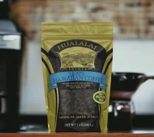 100% HAWAIIAN COFFEE Hualalai Estate WHOLE BEAN 7oz PESTICIDE FREE