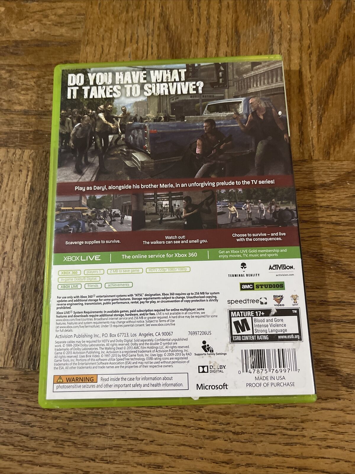 Jogo The Walking Dead Survival Instinct - Xbox 360 Seminovo - SL Shop - A  melhor loja de smartphones, games, acessórios e assistência técnica