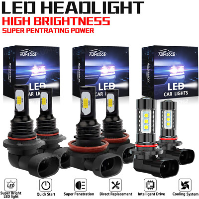 For Mazda CX-9 2013 2014 2015 LED Headlight Bulbs Kit High/low