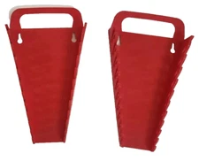 Ernst 5086 11 Tool Gripper Wrench Organizer Red USA Set of 2 Garage Organizer