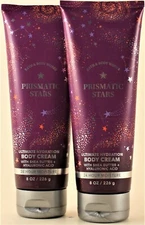 QTY 2 - Bath & Body Works PRISMATIC STARS Body Cream Lotion Moisturizer 8oz