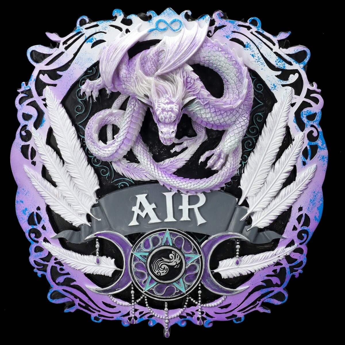 Wall Relief - Dragon Element Air By Anne Stokes - Gothic Fantasy Dragon Decor