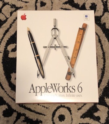 APPLEWORKS 6 Software Application for Mac OS X - Includes All Paperwork & CD